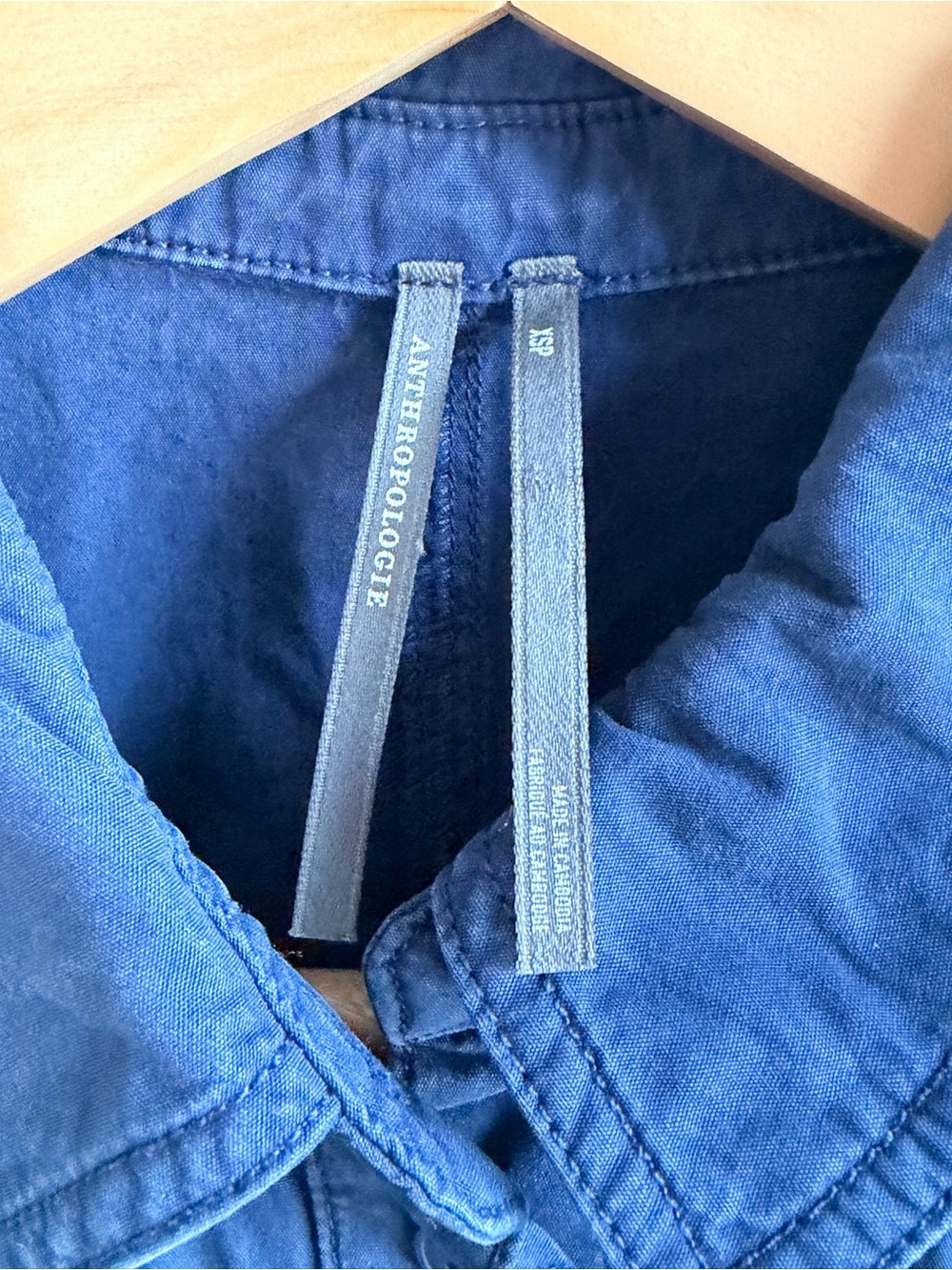 EUC ANTHROPOLOGY Shirting Parachute Jumpsuit - Picture 6 of 13